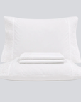 Conjunto de Lençóis BellaLyra em Percal 200 Fios branco — BellaGoma
