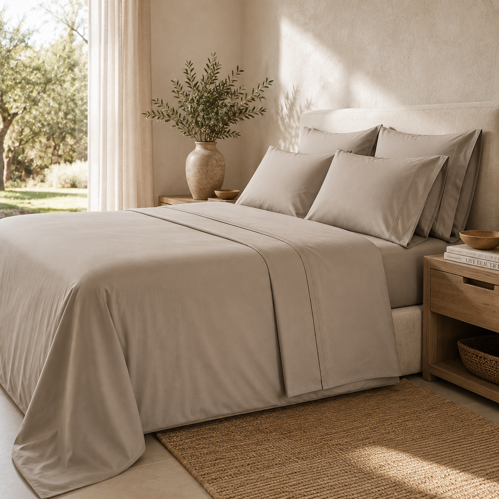 Linha Stone em Algodão Percal — Conforto Natural e Estilo Moderno