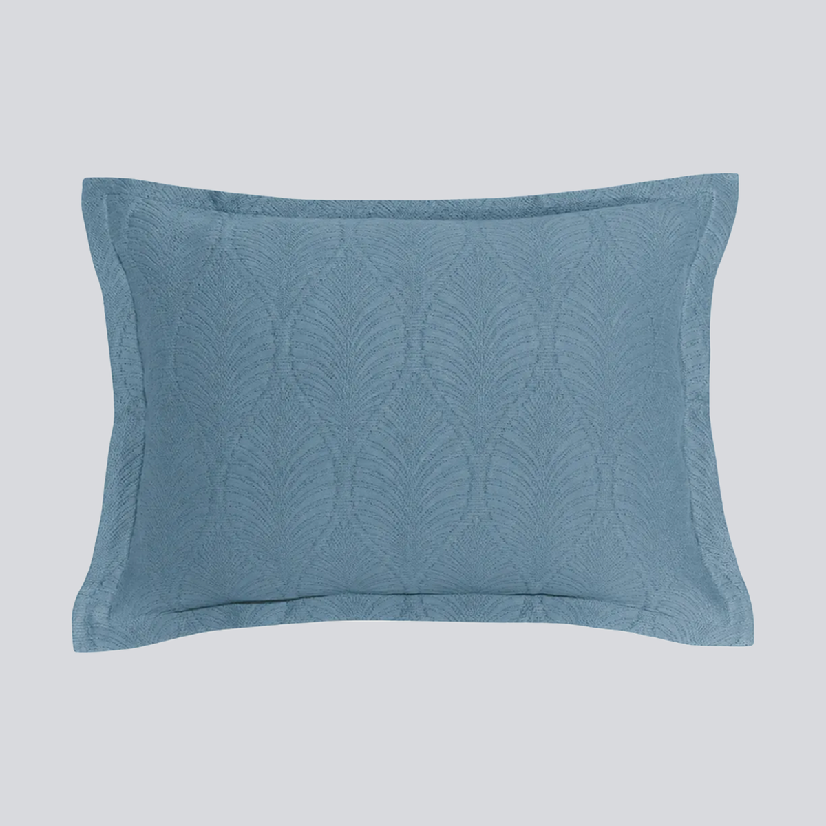 Fronhas BellaCorfu em algodão jacquard azul — BellaGoma