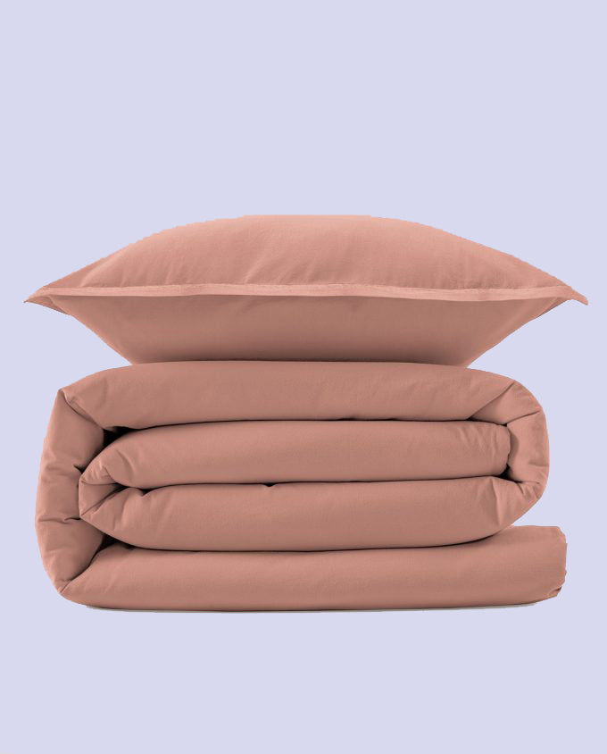 Capa de Edredão Stone Percal 100% Algodão — cama 4 estações, sono fresco