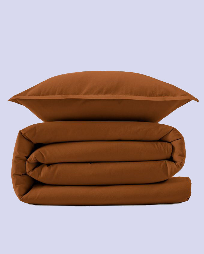 Capa de Edredão Stone Percal 100% Algodão — cama 4 estações, sono fresco