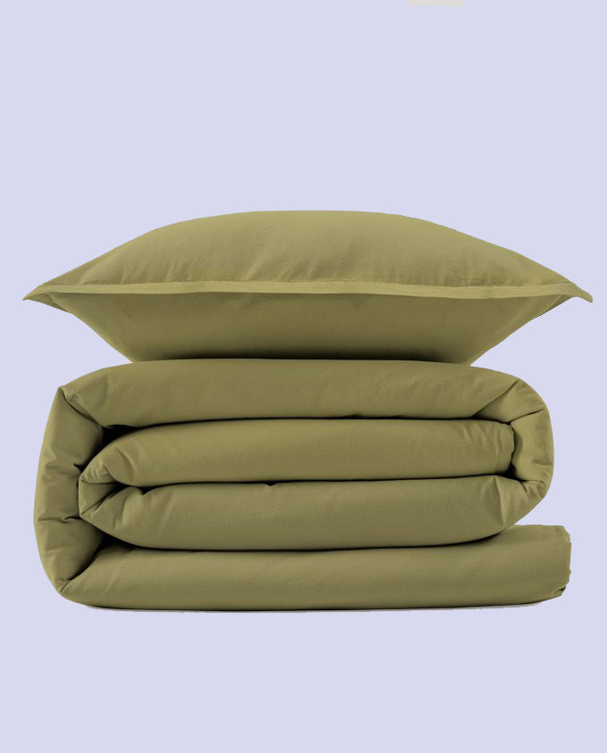 Capa de Edredão Stone Percal 100% Algodão — cama 4 estações, sono fresco
