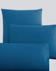 Fronhas Charming em Flanela Chambray 100% Algodão – Cor Azul - BellaGoma